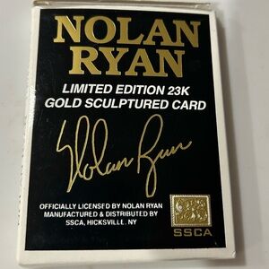 Nolan Ryan 1996 SSCA 23k Gold card